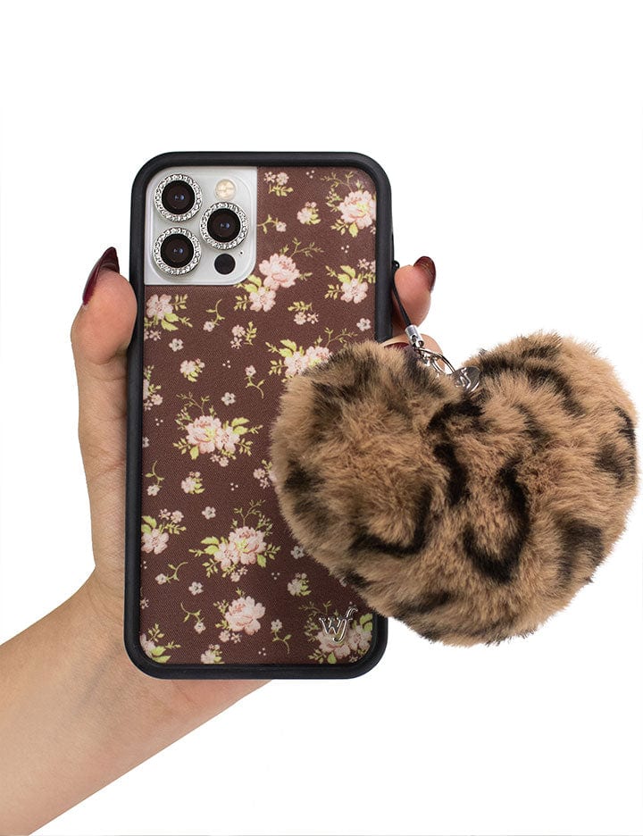Fuzzy Heart w/ WF Charm | Leopard