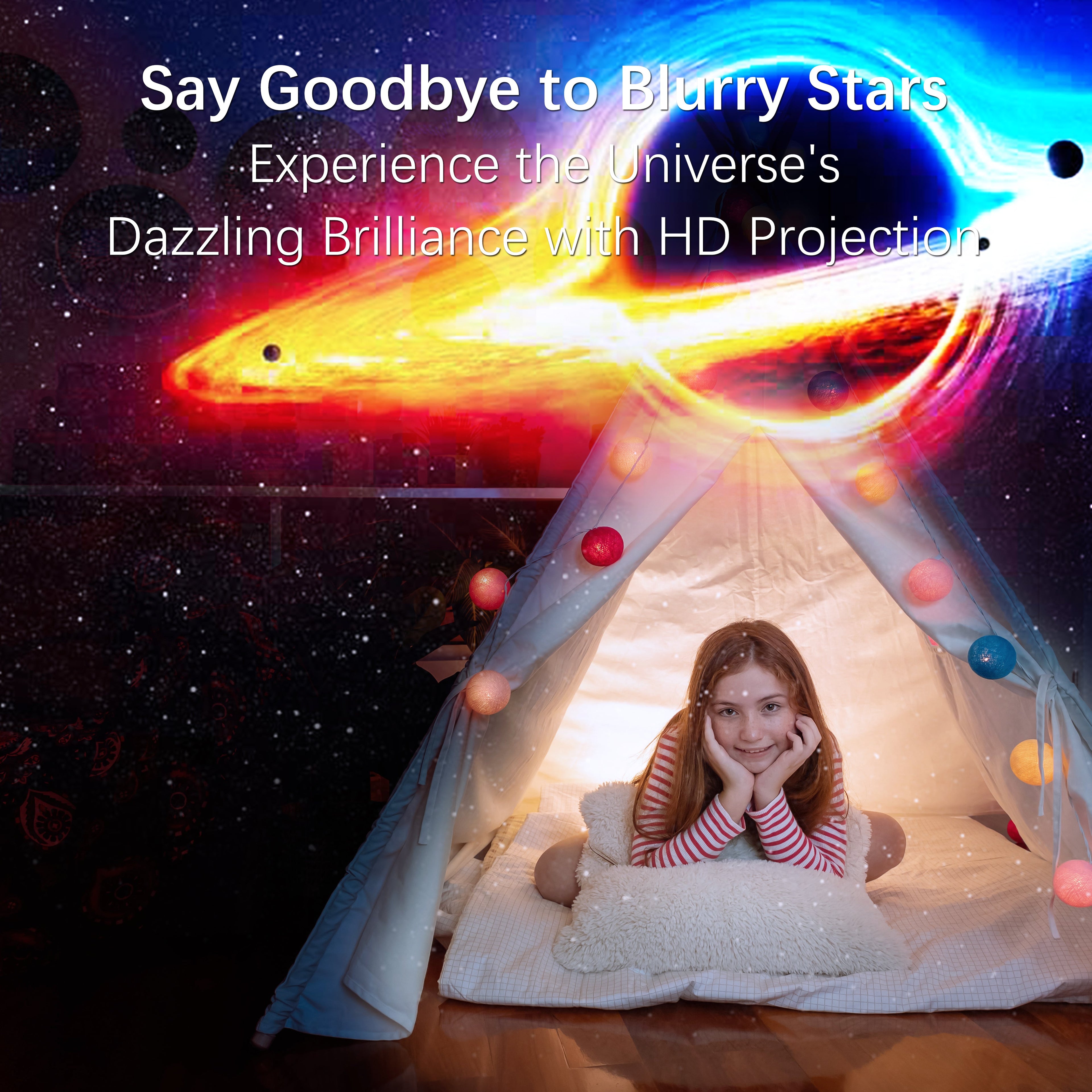 Projector for Bedroom,Space Dog Projector with Bluetooth Speaker,13 Themed Film Discs,White Noise,Remote & App Control,Night Light for Kids Adults Game Room Theater Ceiling Decor