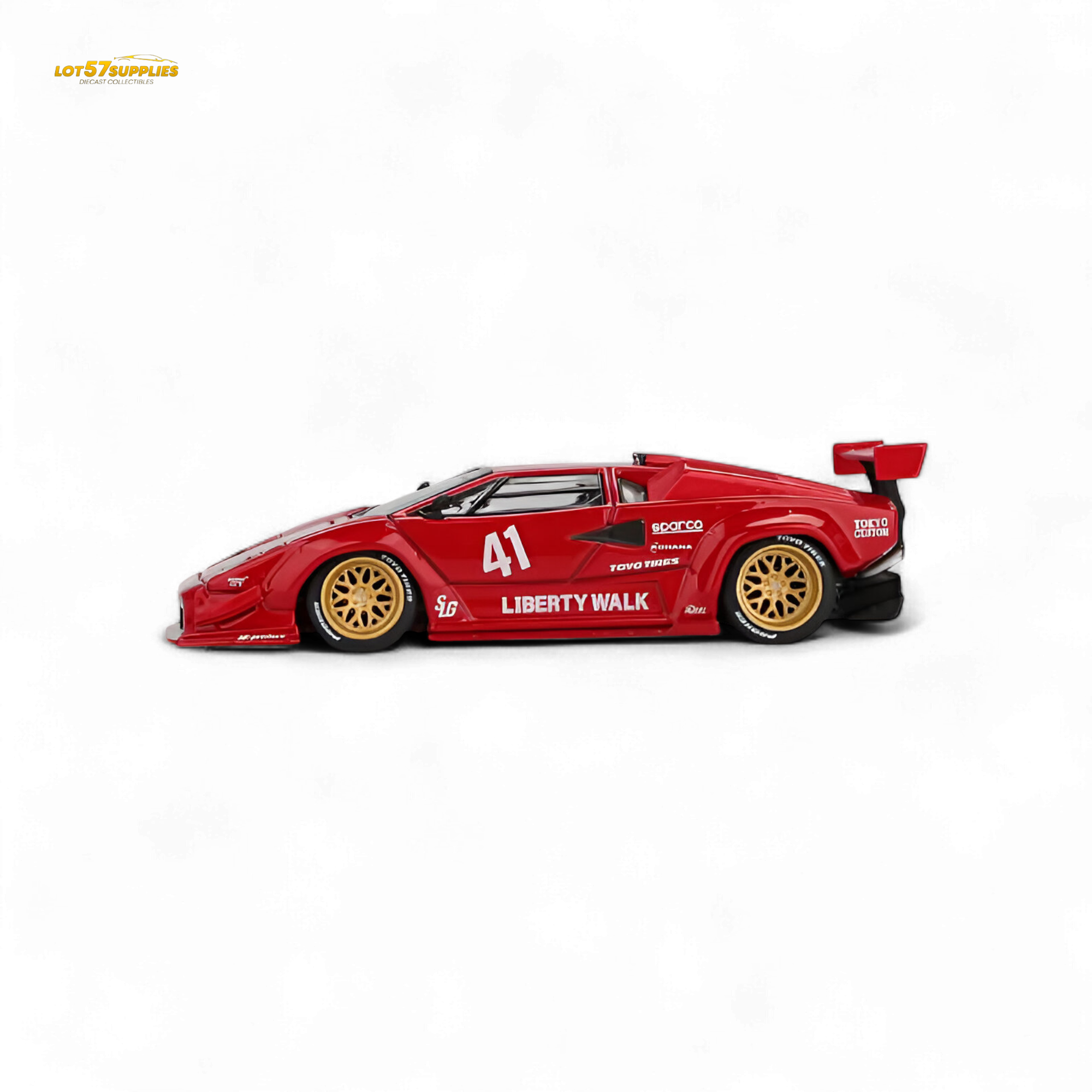 (Pre-Order) MiniGT Lamborghini Countach LB-WORKS Red 1:64