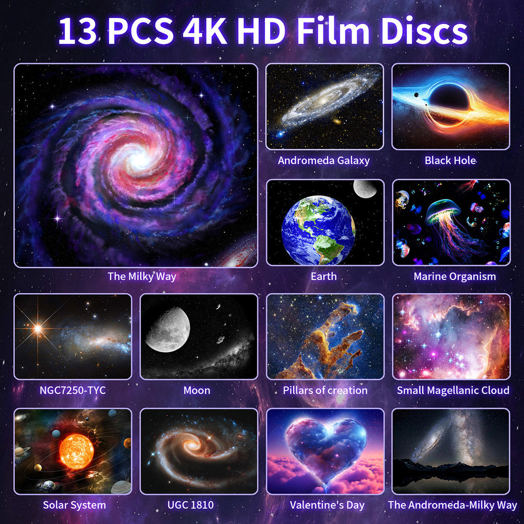 Light Projector, Films Star Projector,  White Noise &  Galaxy Projector, Valentines Day Gifts, Gifts Star Lights for Ceiling, Bedroom Decor