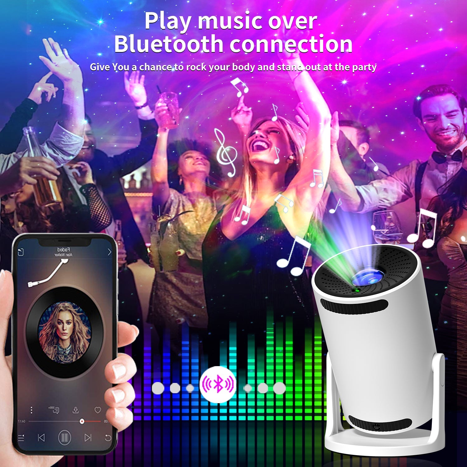 Galaxy Projector for Bedroom, Home Planetarium Astral Light Projector with Solar System & Constellation, Space Ceiling Starry Sky Night Light Projector with White Noise for Kids Adult Christmas Gift