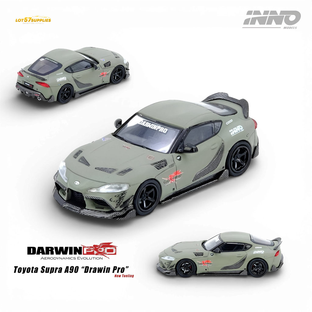 (Pre-Order) INNO64 Toyota Supra A90 Darwin Pro Matt Green 1:64