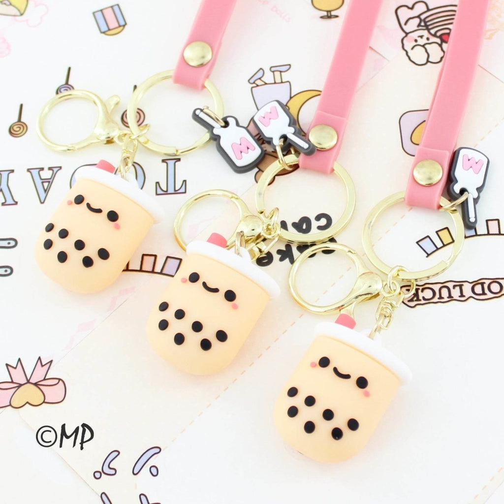 Charming Bubble Tea Keychain – Perfect for Boba Tea Enthusiasts