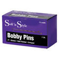 Soft 'N Style 2" Brown Bobby Pins - 1lb