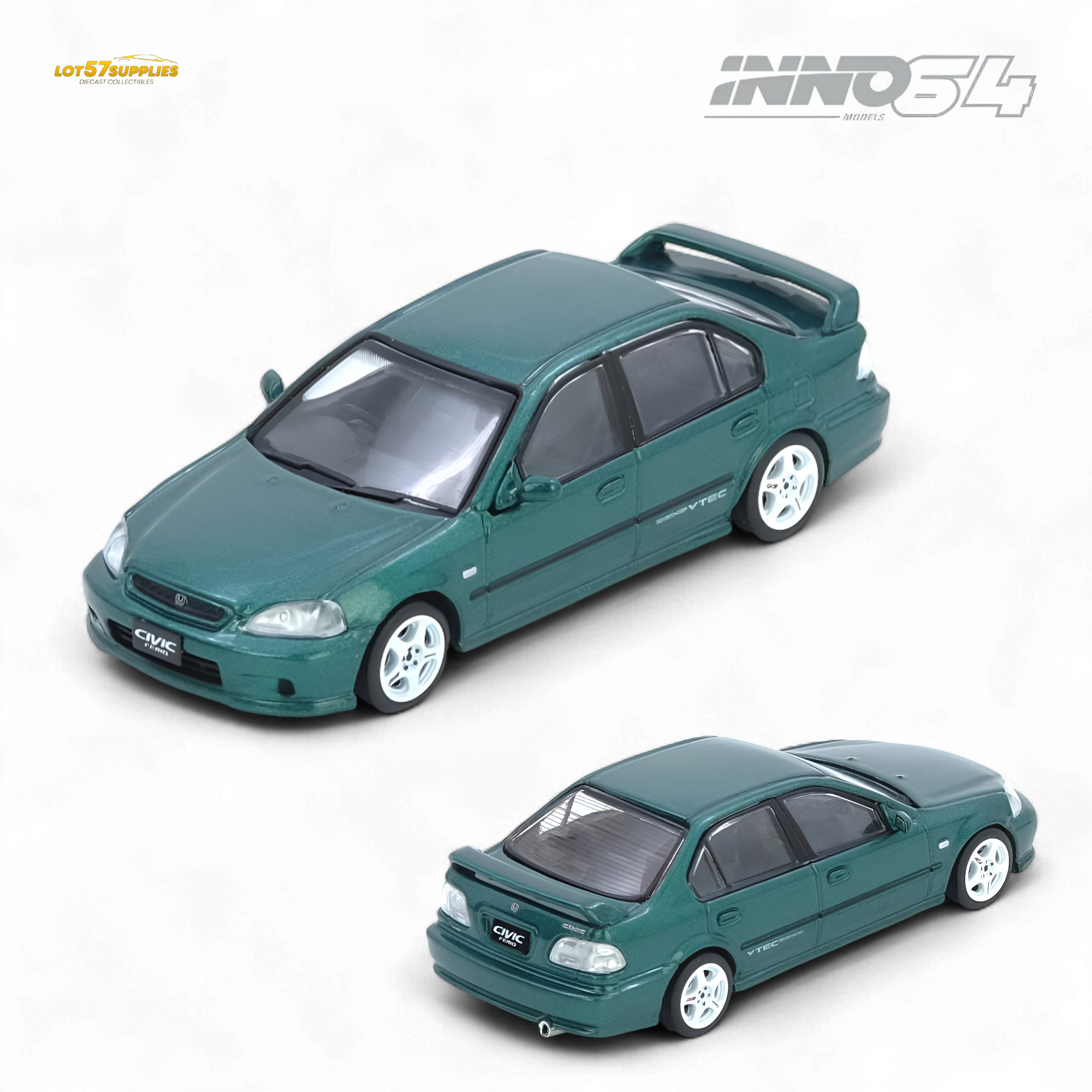 (Pre-Order) Inno64 Honda Civic Ferio Si EK Green 1:64