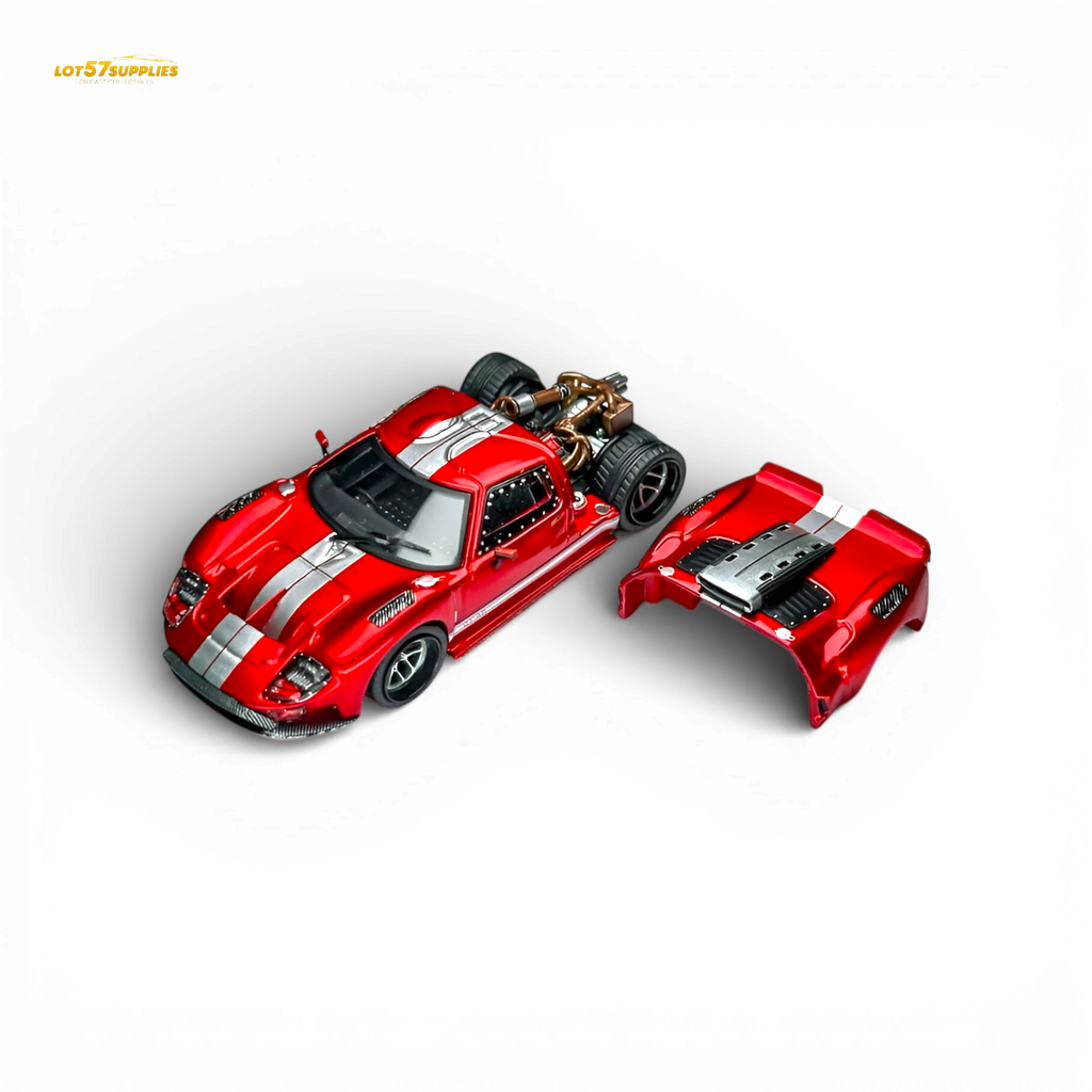 Rhino Model RM Ford GT40 Transparent Red 1:64