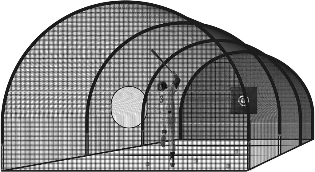Baseball & Softball Hitting Cage Net and Frame
