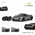 (Pre-Order) CM Model McLaren 765LT Silver Gray 1:64