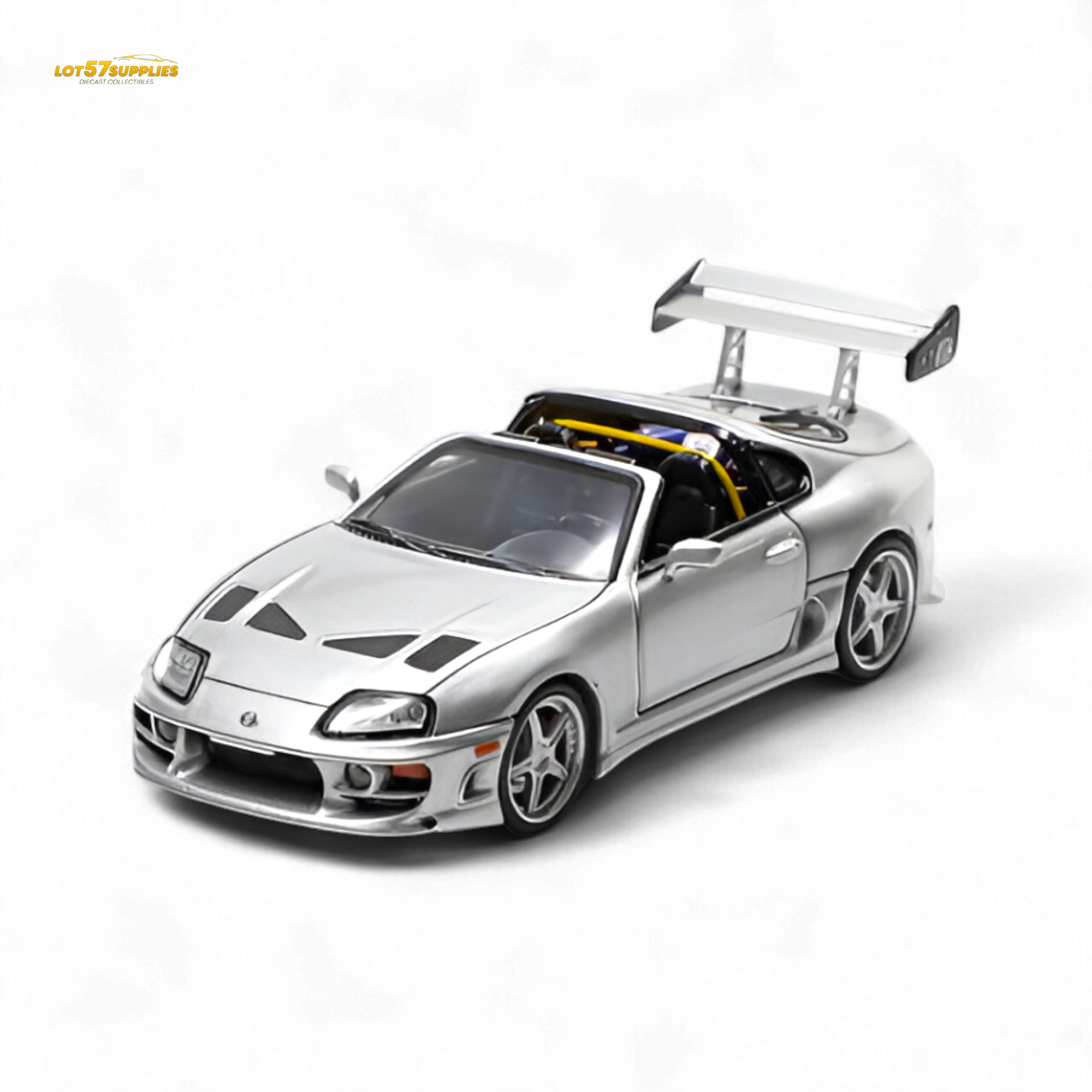 (Pre-Order) Fast Speed Supra Targa - Silver 1:64