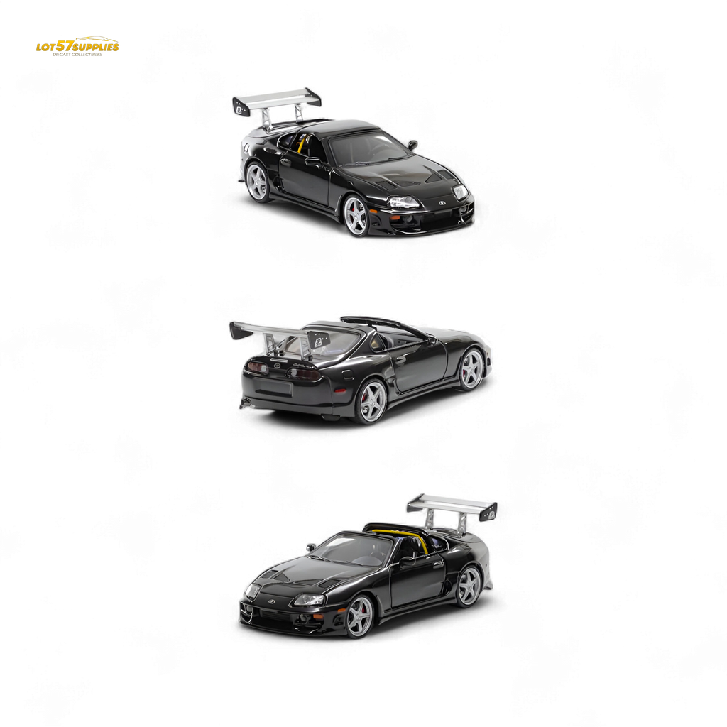 (Pre-Order) Fast Speed Supra Targa Black 1:64