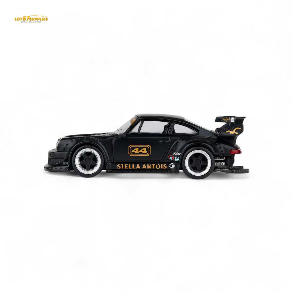 Model Model Porsche RWB 993 Stella Artois #44 Matte Black 1:64