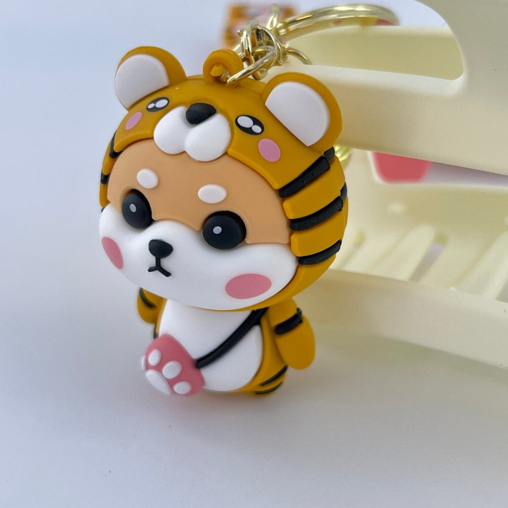 Backpack Keychain Shiba Inu Tiger Design for Women and Gifts