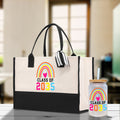 Class of 2035 Rainbow Cotton Canvas Tote Bag Graduation Gift Bag Last Day of School Pre-Kindergarten Tote Bag First Day of School Bag