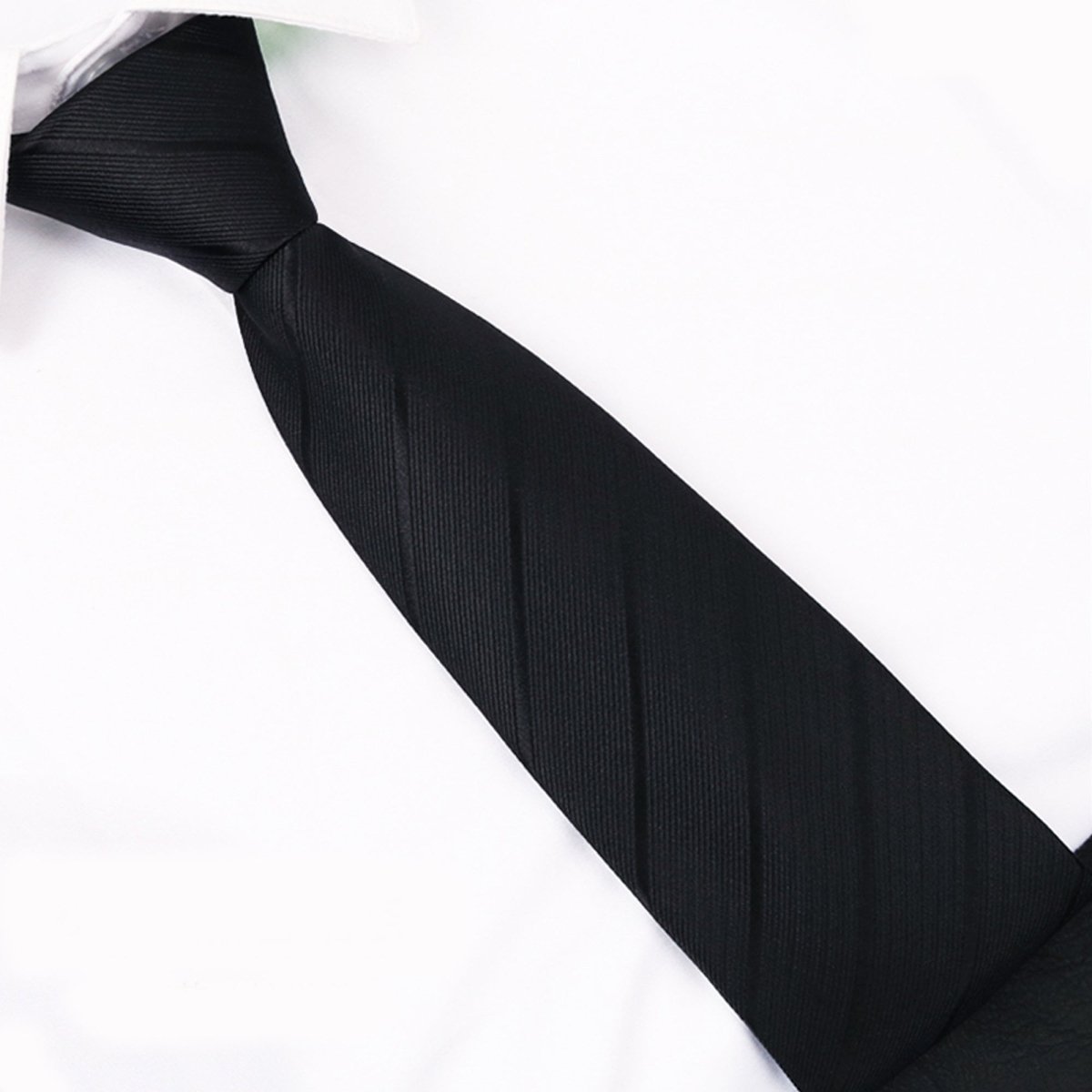 Pre-Tied Zipper Necktie Polyester Men's Formal Fashion Tie
