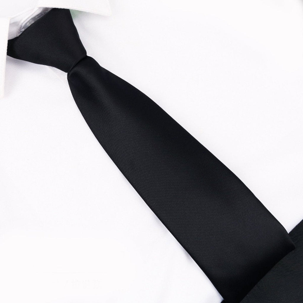Pre-Tied Zipper Necktie Polyester Men's Formal Fashion Tie