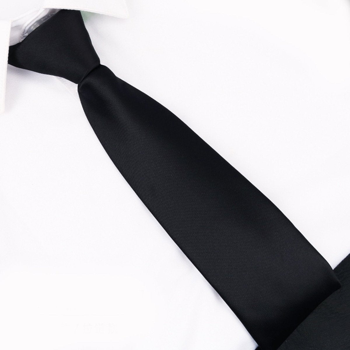 Pre-Tied Zipper Necktie Polyester Men's Formal Fashion Tie