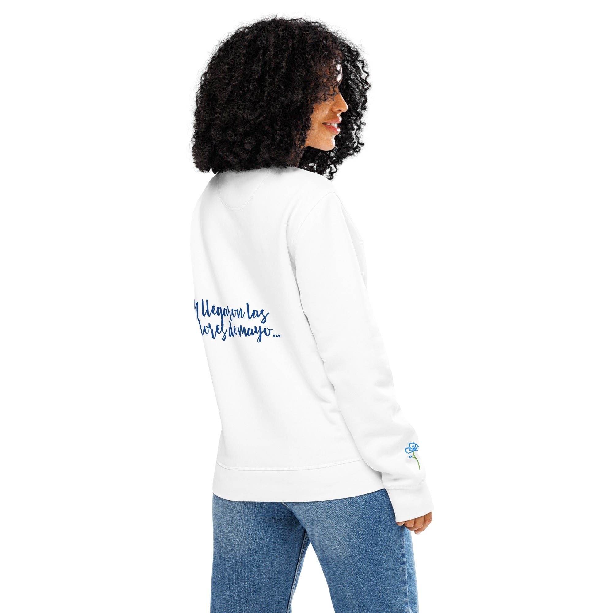 Flowers organic mid-weight sweatshirt